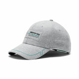 Mercedes AMG Petronas F1 Puma Baseball Cap Hat - GREY - Official Licensed Mercedes AMG Petronas Puma Merchandise
