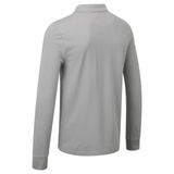 Lotus Cars Male Adult Long Sleeve Polo Shirt - GREY - Official Lotus Merchandise