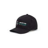 Mercedes AMG Petronas F1 Team Adult Racer Baseball Hat Cap - Black - Official Licensed Mercedes AMG Petronas Motorsport Merchandise