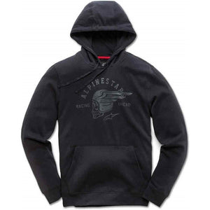 Alpinestars Skullision Fleece Hoodie - Black - Genuine Alpinestars Product