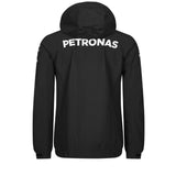 Mercedes AMG Petronas F1 Team Lewis Hamilton Rain Coat Jacket - BLACK - Official Licensed Mercedes AMG Petronas Motorsport Merchandise