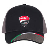 2020 Ducati Corse Racing MotoGP Baseball Cap Adult Size - BLACK / GREY - Official Licensed Ducati Corse Merchandise
