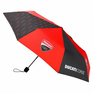 2020 Ducati Corse Racing MotoGP Compact Small Umbrella - Official Licensed Ducati Corse Merchandise