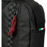 2021 Scuderia Ferrari Adults Portable Shoulder Travel Tablet Man Bag Rounded Shape - Black - Official Scuderia Ferrari Merchandise