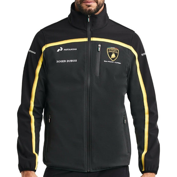 Lamborghini Squadra Corse Mens Team Softshell Fleece Jacket - Official Lamborghini Merchandise