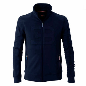 Bugatti 110th Anniversary Full Zip Sweatshirt - Blue - Official Licensed Merchandise