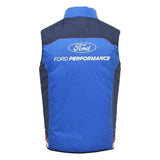Ford Performance Axalta Ganussi GT Racing Team Replica Mens REVERSIBLE Gilet Bodywarmer - BLUE - Official Licensed Ford Performance Merchandise