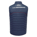 Ford Performance Axalta Ganussi GT Racing Team Replica Mens REVERSIBLE Gilet Bodywarmer - BLUE - Official Licensed Ford Performance Merchandise