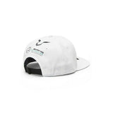 Mercedes AMG Petronas F1 Team Lewis Hamilton Flat Brim Baseball Hat Cap - WHITE - Official Licensed Mercedes AMG Petronas Motorsport Merchandise