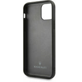 Official Maserati Genuine Leather Phone Case Cover - for iPhone 11 Pro - Black