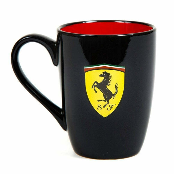 Official Scuderia Ferrari F1™ Scudetto Shield Mug in Gift Box - BLACK - Official Licensed Merchandise