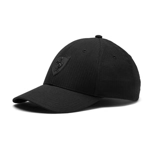 Puma Ferrari Lifestyle Baseball Cap Hat - BLACK - Official Licensed Fan Wear