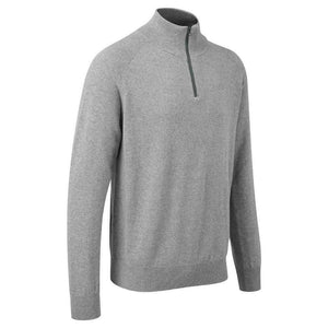 Lotus Cars Men’s Half Zip Knitted Sweatshirt- GREY - Official Lotus Merchandise Product