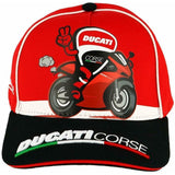Ducati Corse Racing MotoGP KIDS Panigale R 1299 Baseball Hat Cap - Official Licensed Ducati Corse Merchandise
