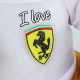 Scuderia Ferrari F1™ Teddy Bear by Gummibear - WHITE - 30CM - Official Licensed Scuderia Ferrari Teddy Bear