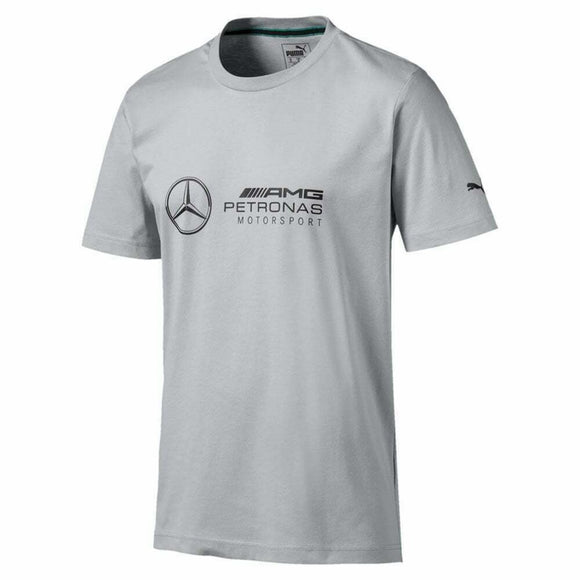 Mercedes AMG Petronas F1 Puma T Shirt - GREY - Official Licensed Mercedes AMG Petronas Motorsport Merchandise