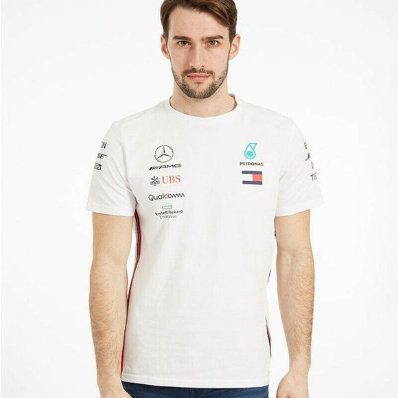 Mercedes AMG Petronas F1 Team Lewis Hamilton T Shirt - WHITE - Official Licensed Mercedes AMG Petronas Motorsport Merchandise