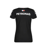 Mercedes AMG Petronas F1 Team Lewis Hamilton LADIES T Shirt - BLACK - Official Licensed Mercedes AMG Petronas Motorsport Merchandise