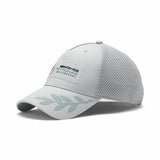 Mercedes AMG Petronas F1 Puma Baseball Laurel Cap Hat - GREY - Official Licensed Mercedes AMG Petronas Puma Merchandise