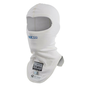 Sparco Delta RW-6 Open Face Fireproof Balaclava FIA / SFI Approved - White - Get FNKD - Licenced Automotive Apparel & Accessories