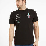 Mercedes AMG Petronas F1 Team Lewis Hamilton T Shirt - BLACK - Official Licensed Mercedes AMG Petronas Motorsport Merchandise