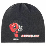 2021 NEW Marc Marquez Reversible Double Sided KIDS Winter Beanie Hat - Grey - Official Licensed Merchandise