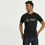Mercedes AMG Petronas F1 Puma T Shirt - BLACK - Official Licensed Mercedes AMG Petronas Motorsport Merchandise
