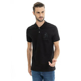 Lamborghini 3D Bull Mens Polo Shirt - Black - Official Lamborghini Merchandise
