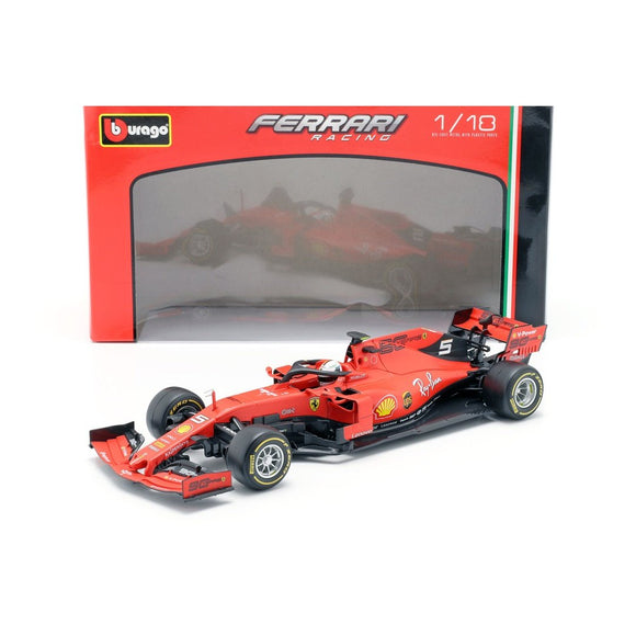 Bburago B18-16807V 1/18 Scale 2019 Ferrari SF90-H Sebastian Vettel Formula1 F1 Model - Genuine Bburago Collectors Model