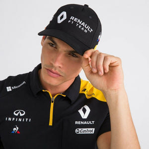 Renault F1 Team Baseball Hat Cap - Black - Official Licensed Renault F1 Team Merchandise