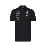 Mercedes AMG Petronas F1 Team Lewis Hamilton Polo Shirt - BLACK - Official Licensed Mercedes AMG Petronas Motorsport Merchandise