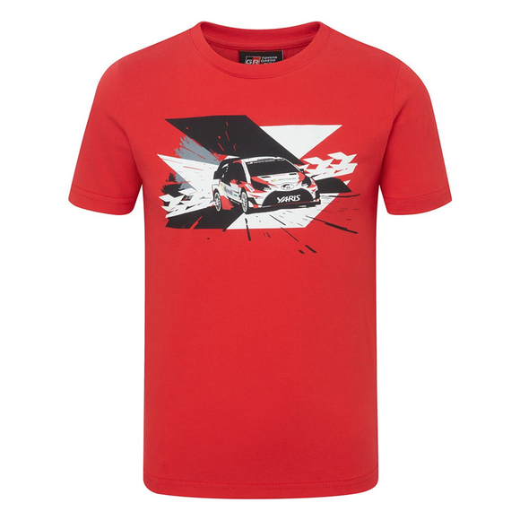 Toyota Gazoo Racing WRC Yaris KIDS T-Shirt - RED - Official Toyota Gazoo Racing Merchandise