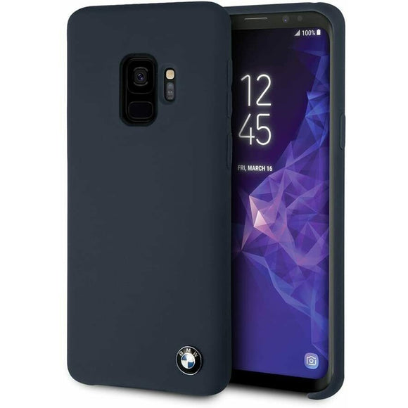 Genuine BMW Silicone Impact Protection Hard Case Cover - for Samsung Galaxy S9 - Navy Blue