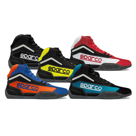 Sparco Gamma KB-4 Kart Track Mid Hi Top Boots - CHILD SIZES - Get FNKD - Licenced Automotive Apparel & Accessories