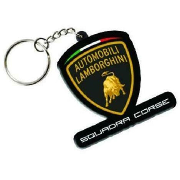 Lamborghini Squadra Corse Keyring - Official Lamborghini Merchandise