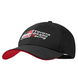 Toyota Gazoo Racing Baseball Cap Hat - BLACK / RED - Official Licensed Toyota Gazoo Racing Merchandise
