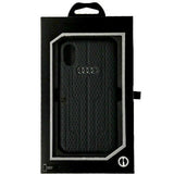 Audi A6 Leather Style Back Cover Case for iPhone X / XS – Black
