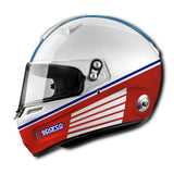 Sparco Martini Racing Air Pro RF-5w Helmet FIA Approved Full Face Helmet - Logo or Stripe Design Available