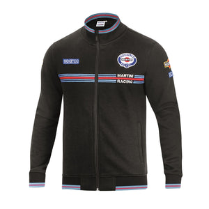 Sparco Martini Racing Full Zip Sweatshirt - Black / Blue - 2 Colours Available