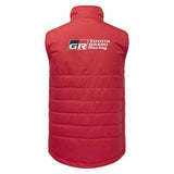 Official Toyota Gazoo Racing Mens Team Gilet Bodywarmer - Red - Official GR Merchandise
