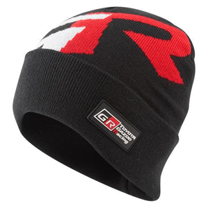 Toyota Gazoo Racing Knitted Beanie Hat - BLACK - Official Licensed Toyota Gazoo Racing Merchandise
