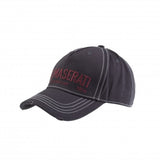 Maserati Distressed Baseball Cap Hat - Grey - Official Maserati Merchandise