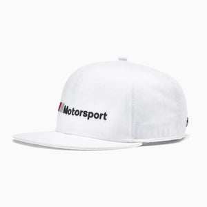 2020 BMW Motorsport Puma Flat Brim Cap Hat - White - Official Merchandise