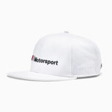 2020 BMW Motorsport Puma Flat Brim Cap Hat - White - Official Merchandise