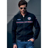 Sparco Martini Racing Full Zip Sweatshirt - Black / Blue - 2 Colours Available